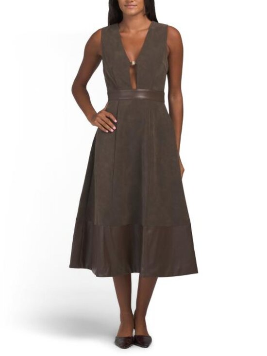 En Saison Dresses & Skirts - EN SAISON Miller Mixed Media Dress